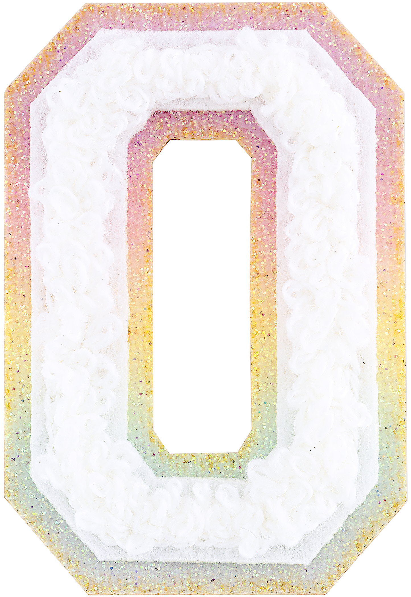 Shimmer Glitter Varsity Letter Patch
