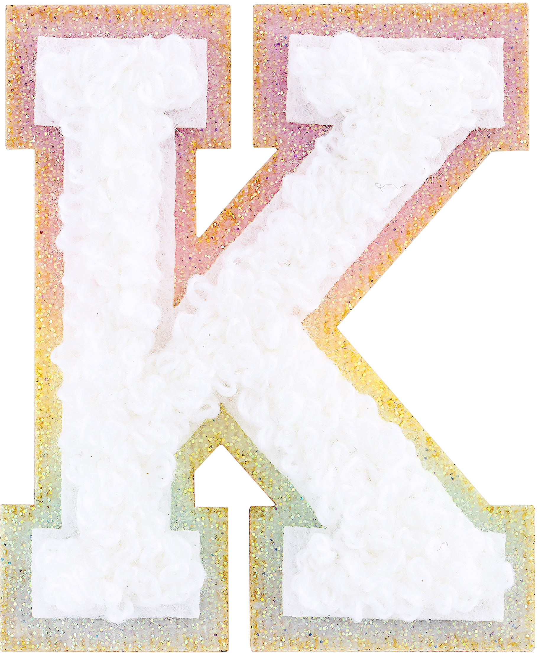 Shimmer Glitter Varsity Letter Patch