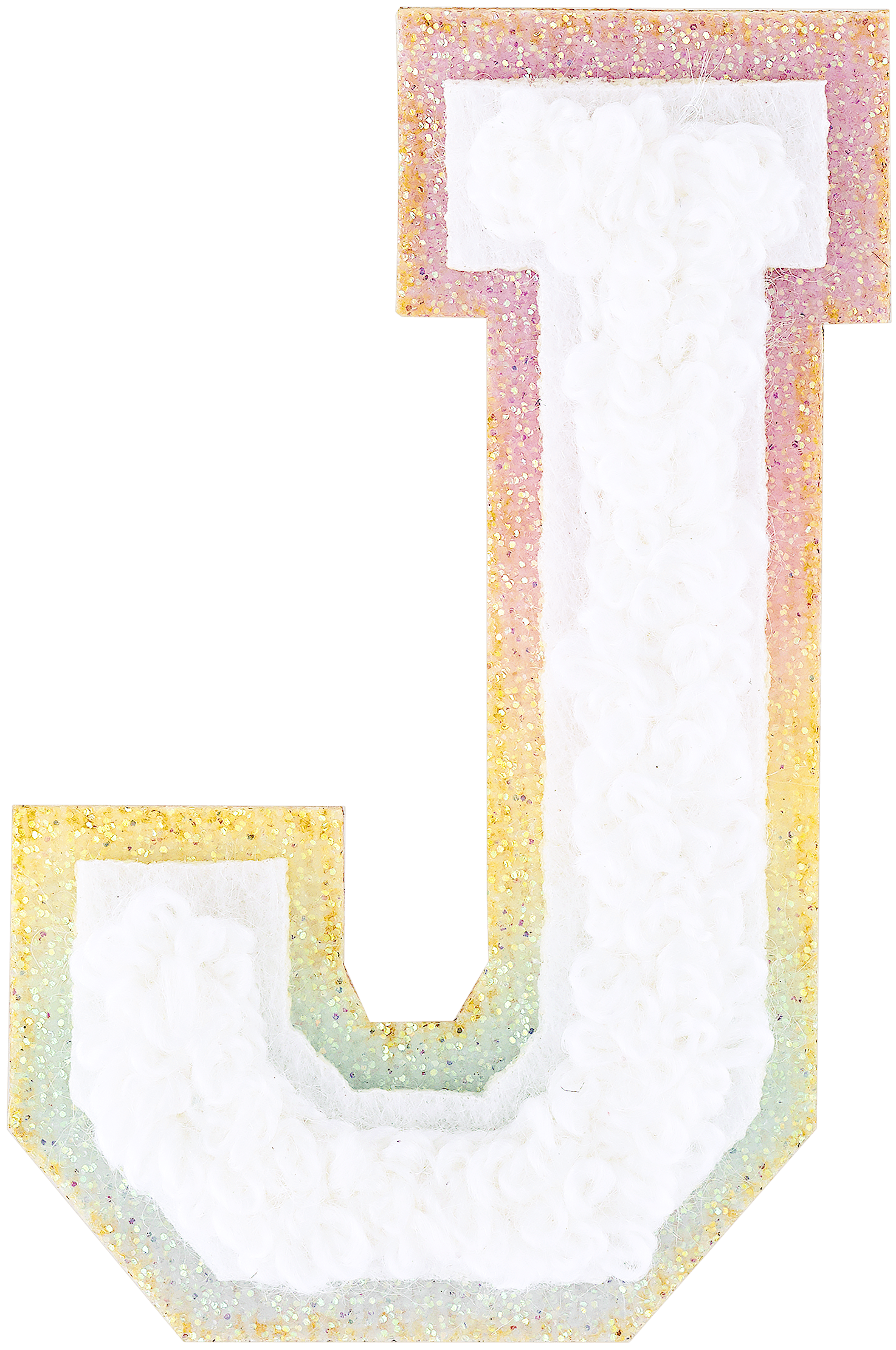 Shimmer Glitter Varsity Letter Patch