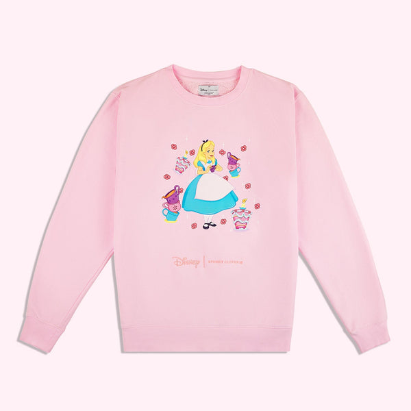 Disney Alice in Wonderland Pink Sweatshirt Stoney Clover Lane