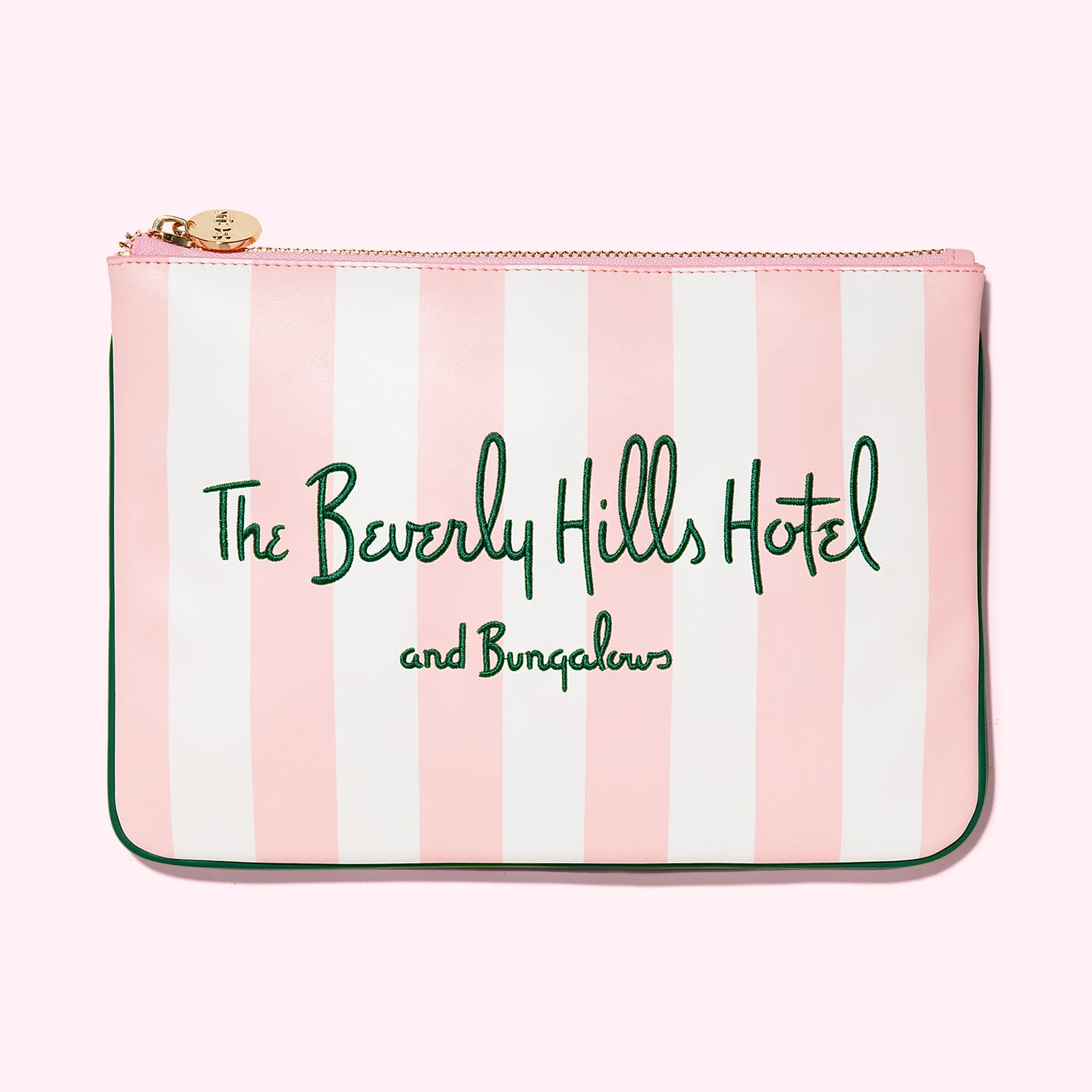 Beverly Hills Hotel Embroidered Flat Pouch