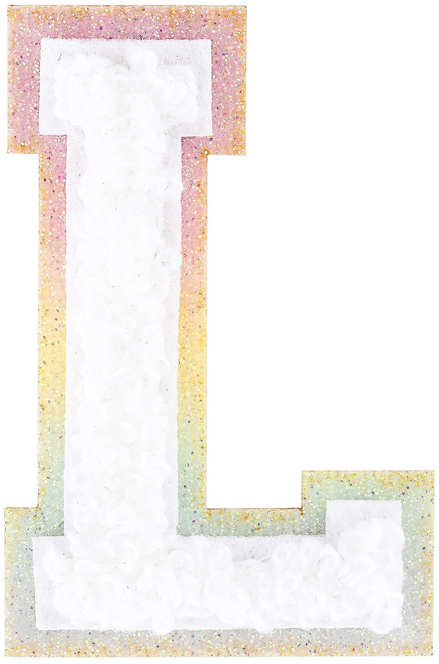 Shimmer Glitter Varsity Letter Patch