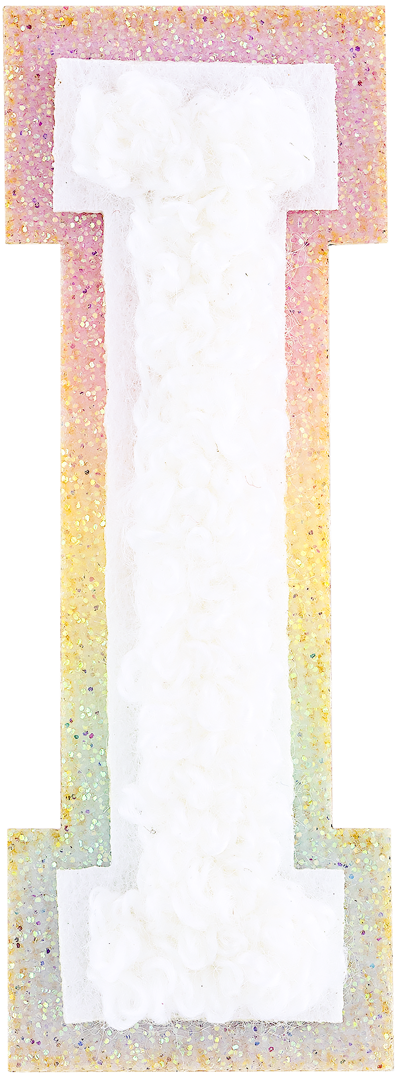 Shimmer Glitter Varsity Letter Patch
