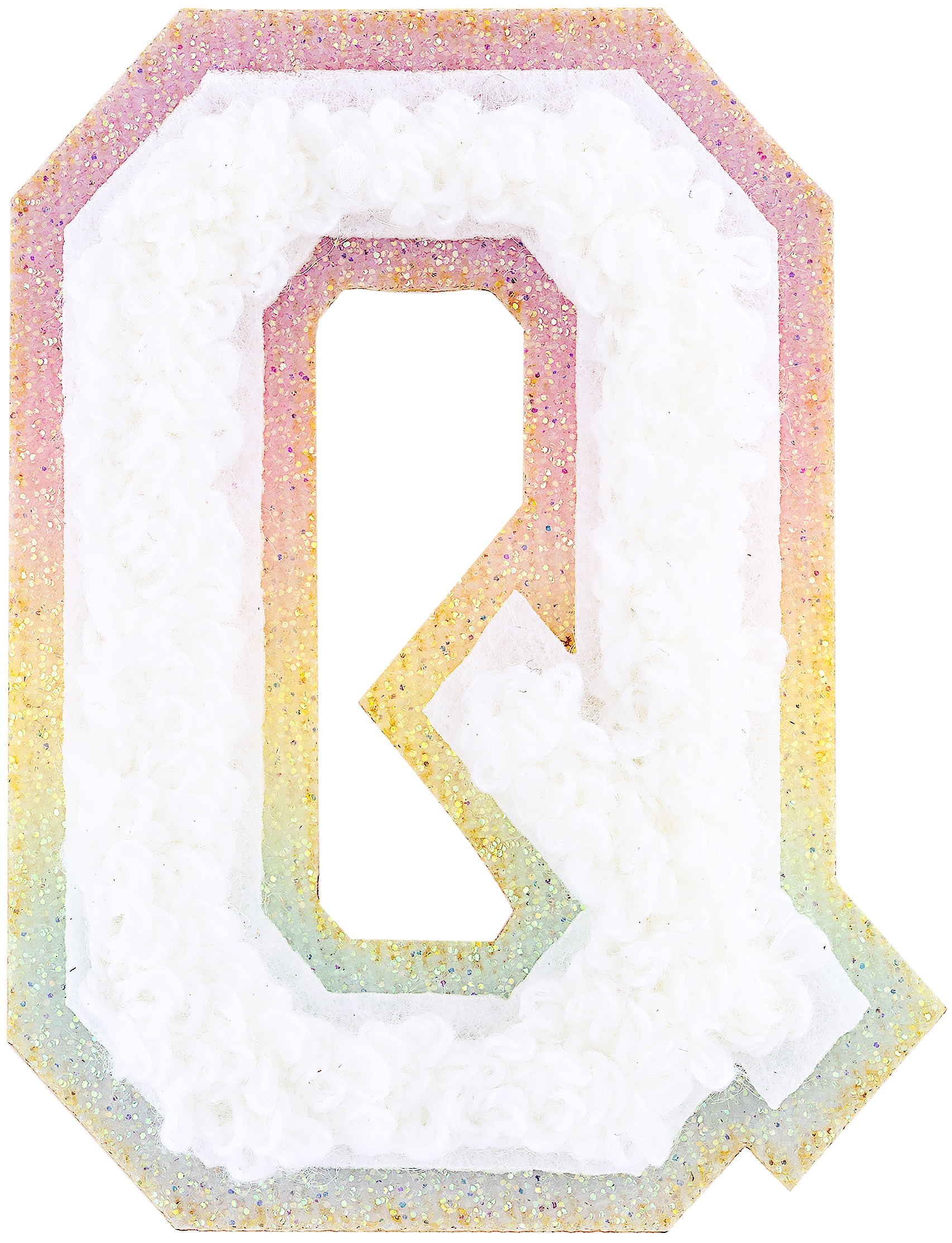 Shimmer Glitter Varsity Letter Patch