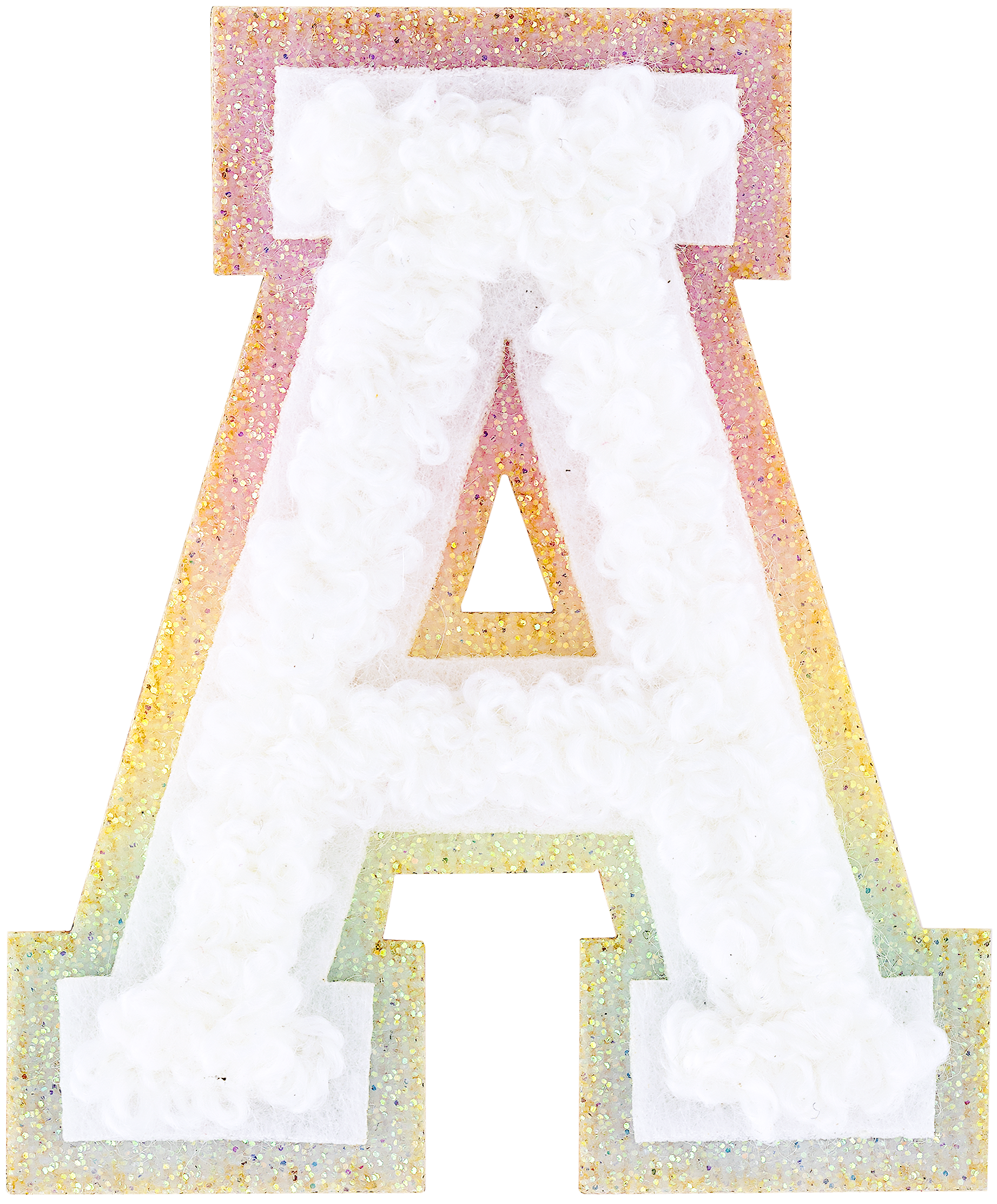 Shimmer Glitter Varsity Letter Patch