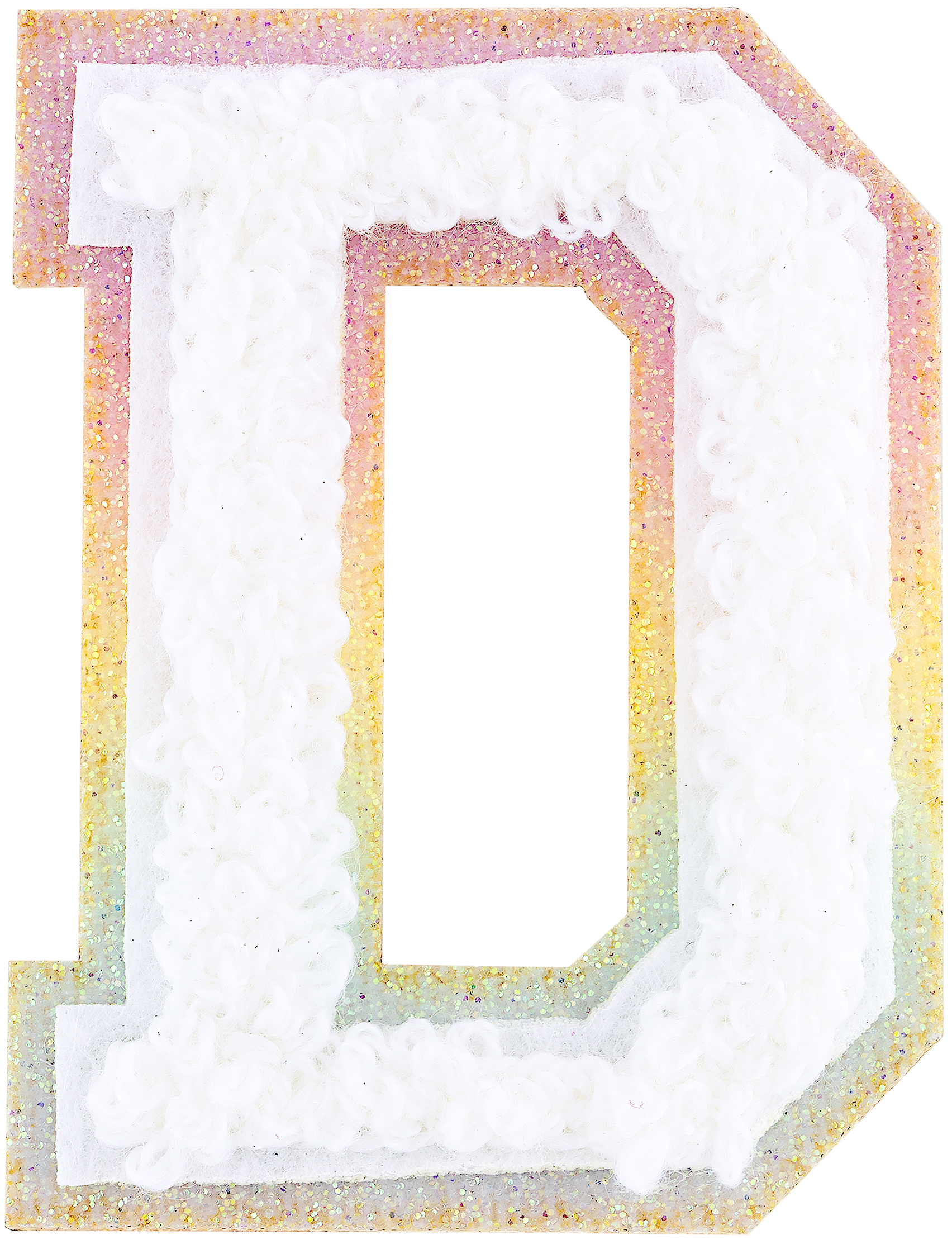 Shimmer Glitter Varsity Letter Patch