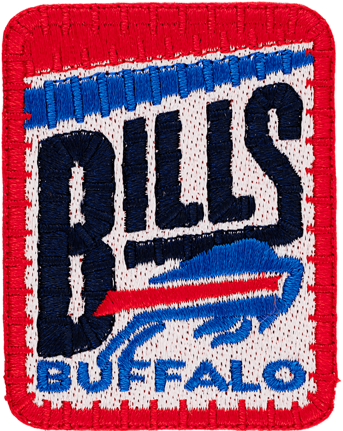 Buffalo Bills Patch, NFL Sports Team Logo, Size: 3.7 x 3.2 inches