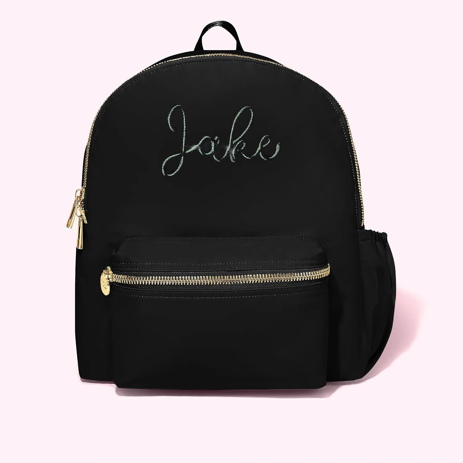 Custom Embroidered Classic Backpack with Water Bottle Holder