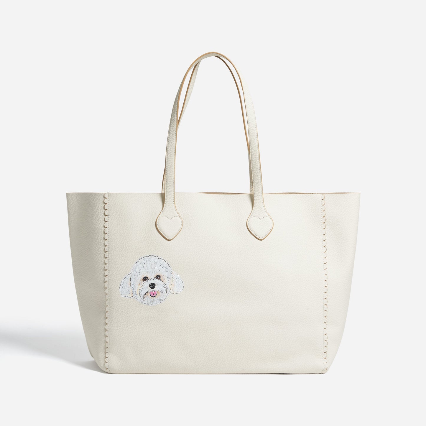 Custom Hand Painted Pet Face Henrietta Tote