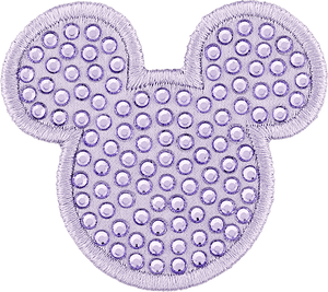 Purple Sparkle Mickey Patch