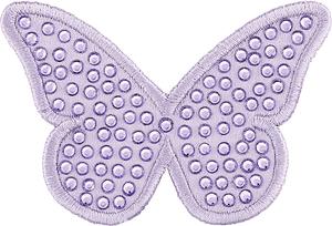 Purple Sparkle Butterfly Patch
