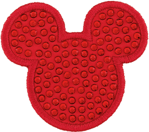 Red Sparkle Mickey Patch