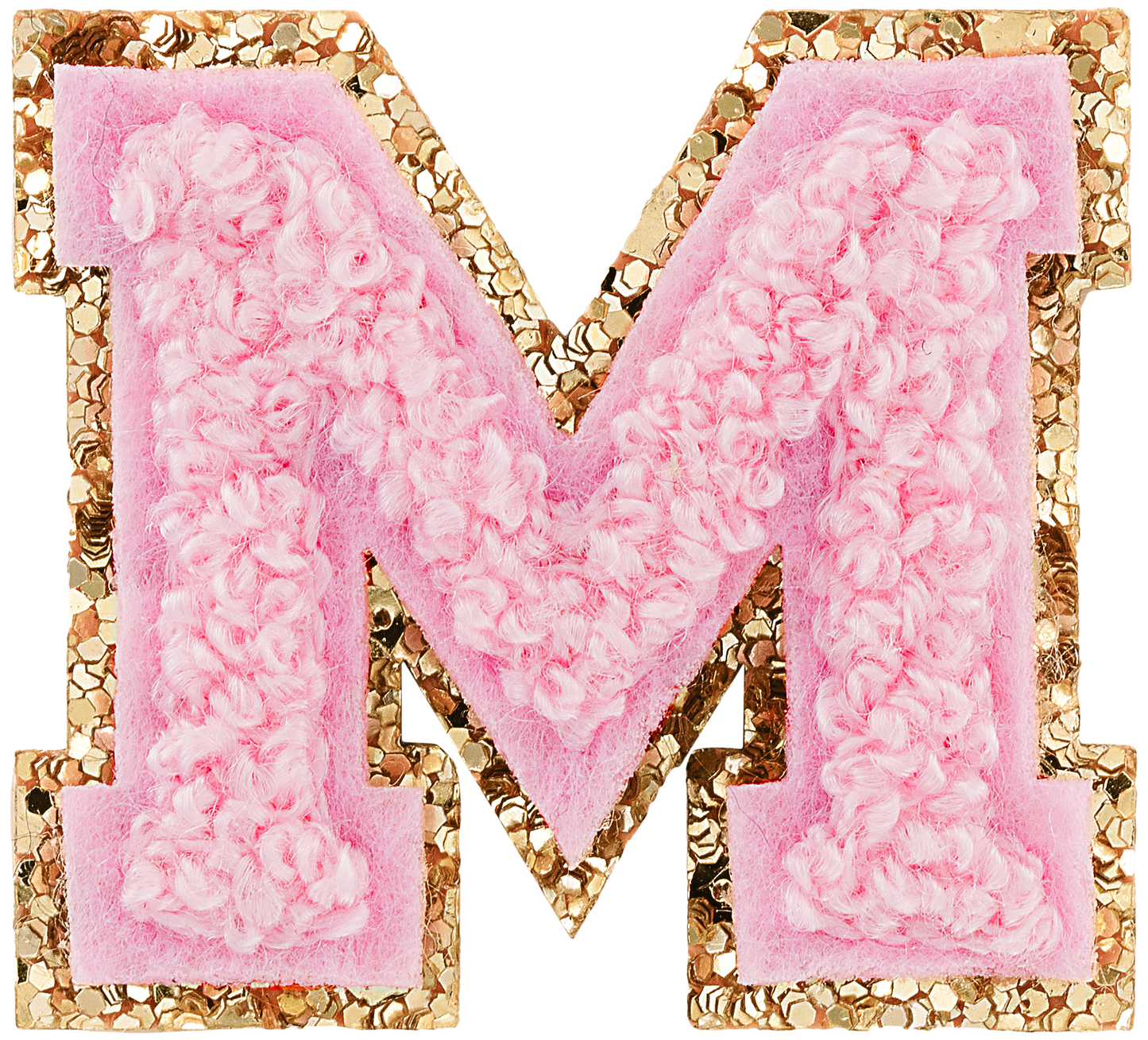 Flamingo Mini Glitter Varsity Letter Patch