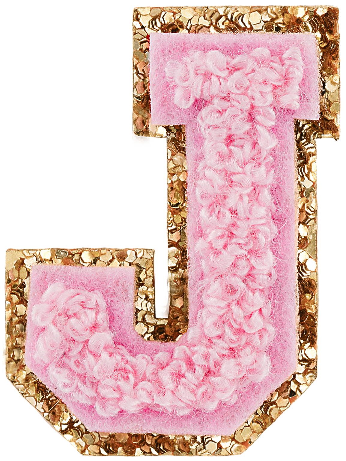 Flamingo Mini Glitter Varsity Letter Patch