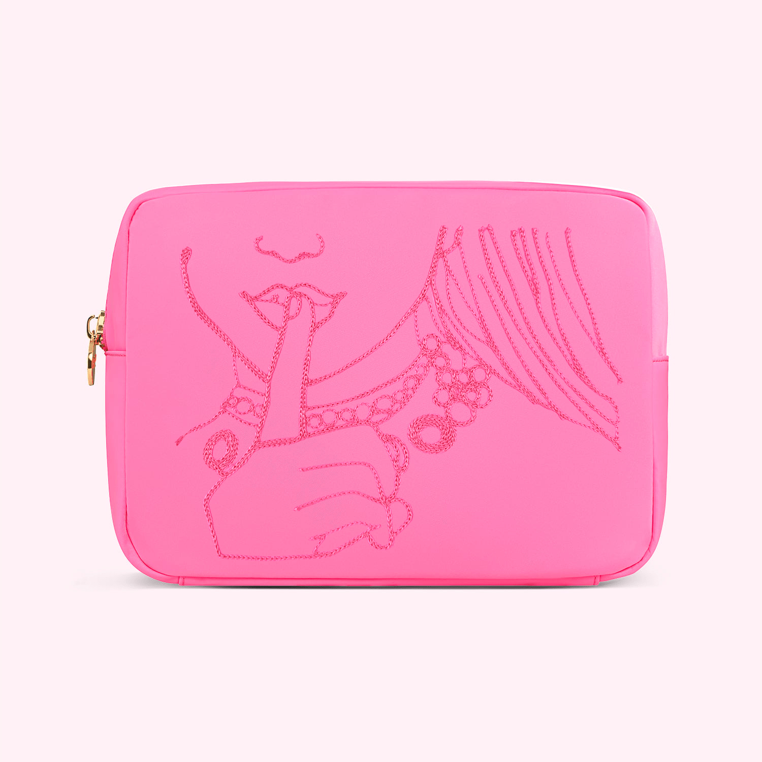 Hand Embroidered Hannah Montana Large Pouch - Stoney Clover Lane