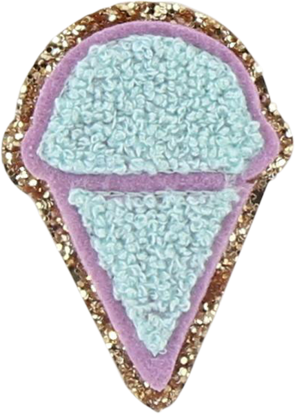 Glitter Ice Cream Cone Patch - Stoney Clover Lane