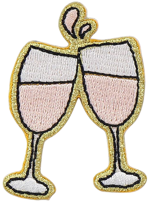 Rosé Cheers Sticker Patch
