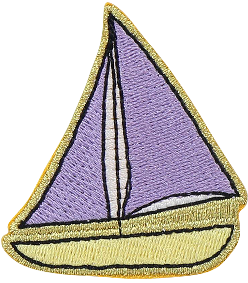 Sail Boat Sticker Patch