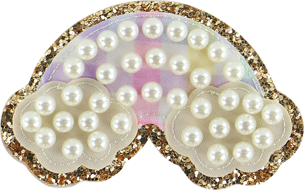 Rainbow Gingham Pearl Rainbow Patch