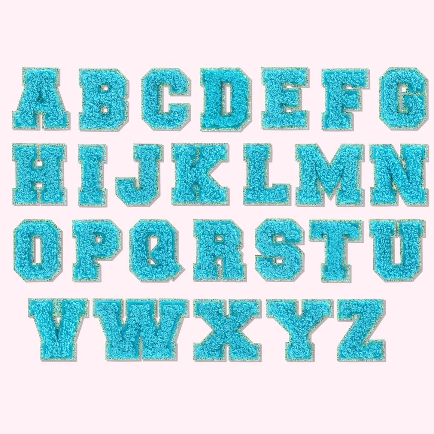 Surfs Up Mini Glitter Varsity Letter Patch