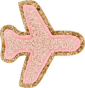 Glitter Airplane Patch