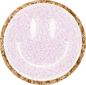 Glitter Smiley Face Patch