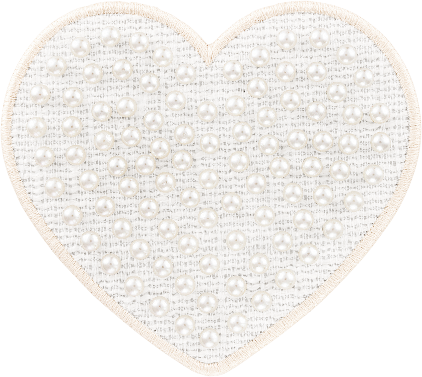 Jumbo Pearl Heart Patch