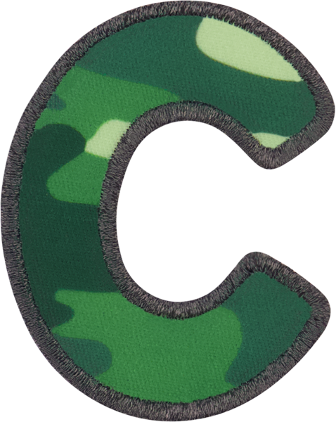 Camo Letter Patches