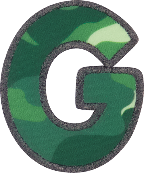 Camo Letter Patches