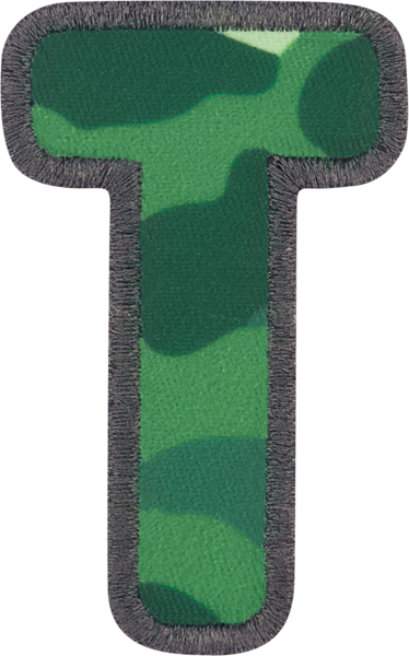 Camo Letter Patches