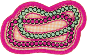NOLA Mardi Gras Beads Patch