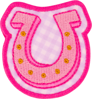 NSH Horseshoe on Gingham Patch