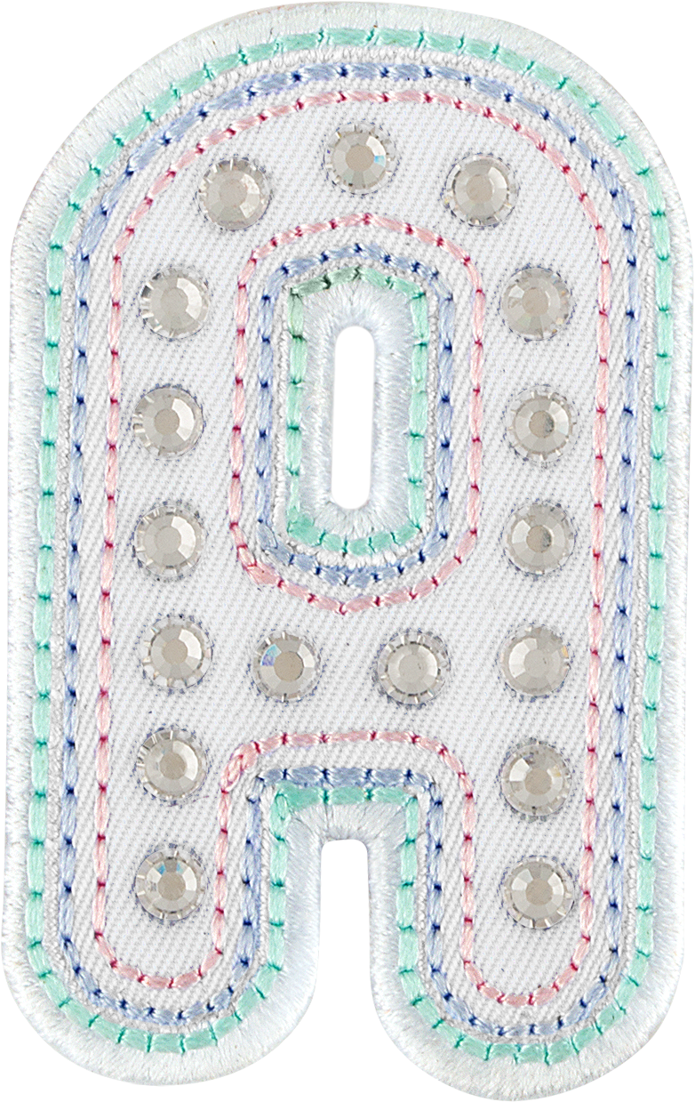 Crystal Pastel Letter Patch