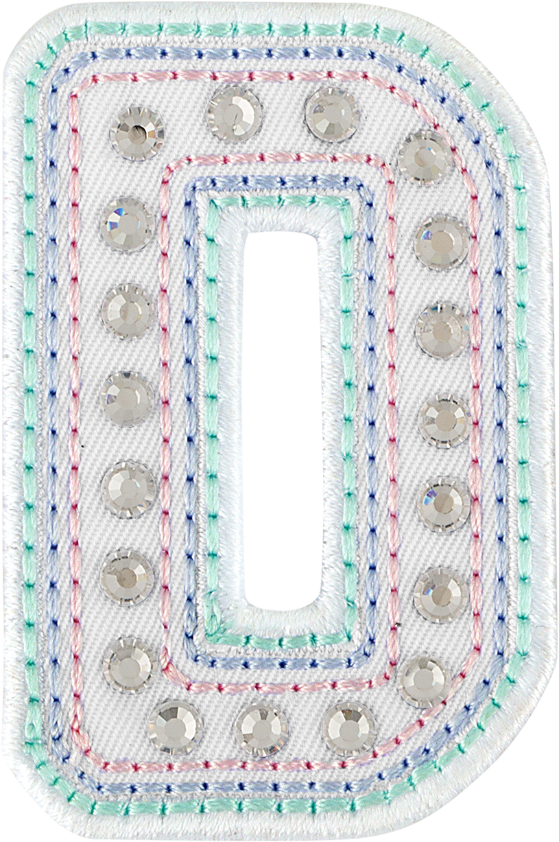 Crystal Pastel Letter Patch