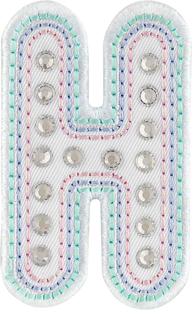 Crystal Pastel Letter Patch