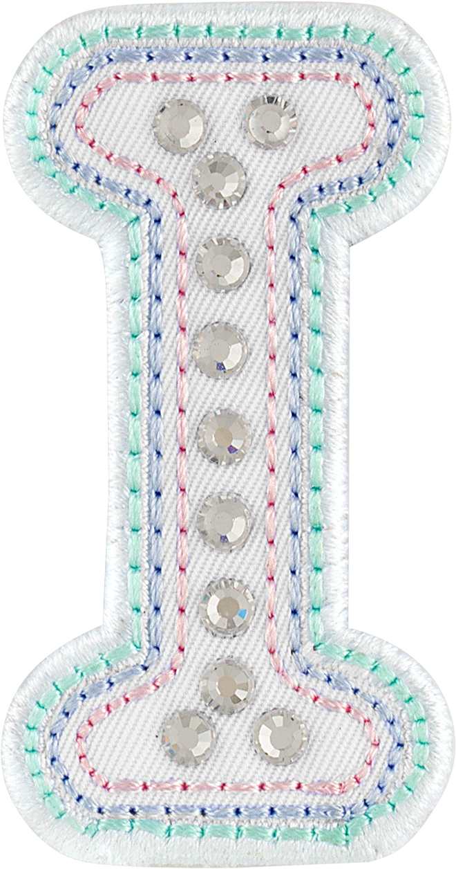 Crystal Pastel Letter Patch