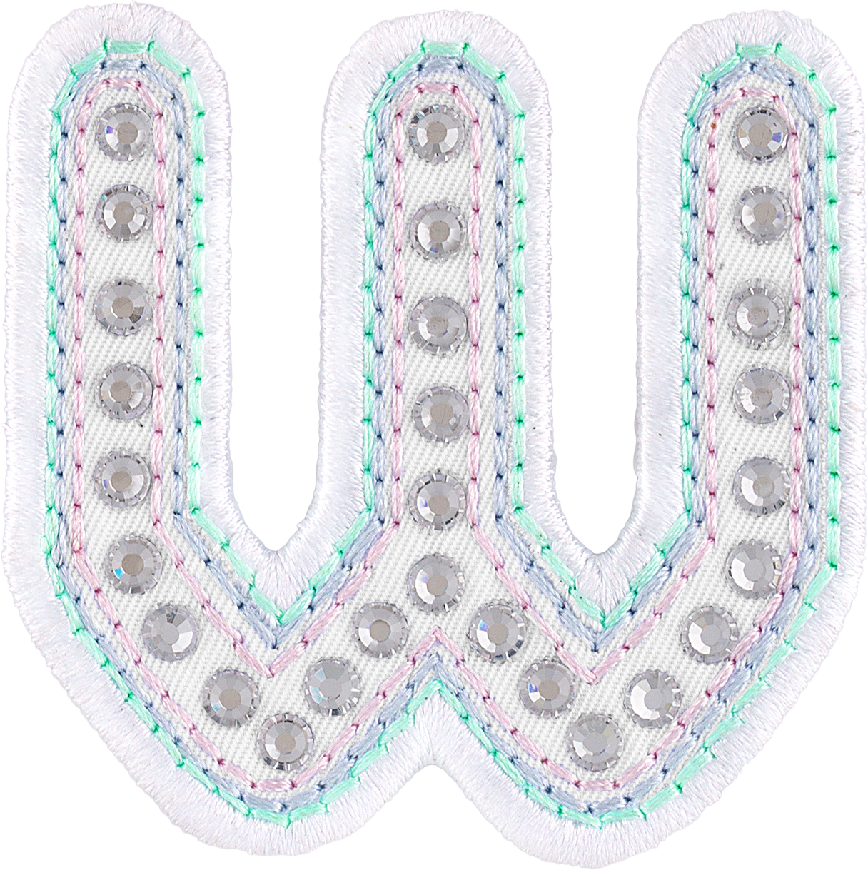 Crystal Pastel Letter Patch