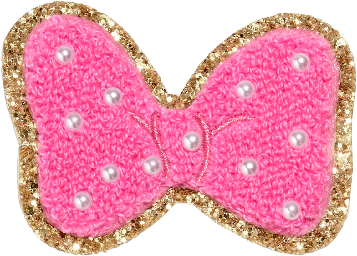 Bubblegum Glitter Heart Patch | Stoney Clover Lane