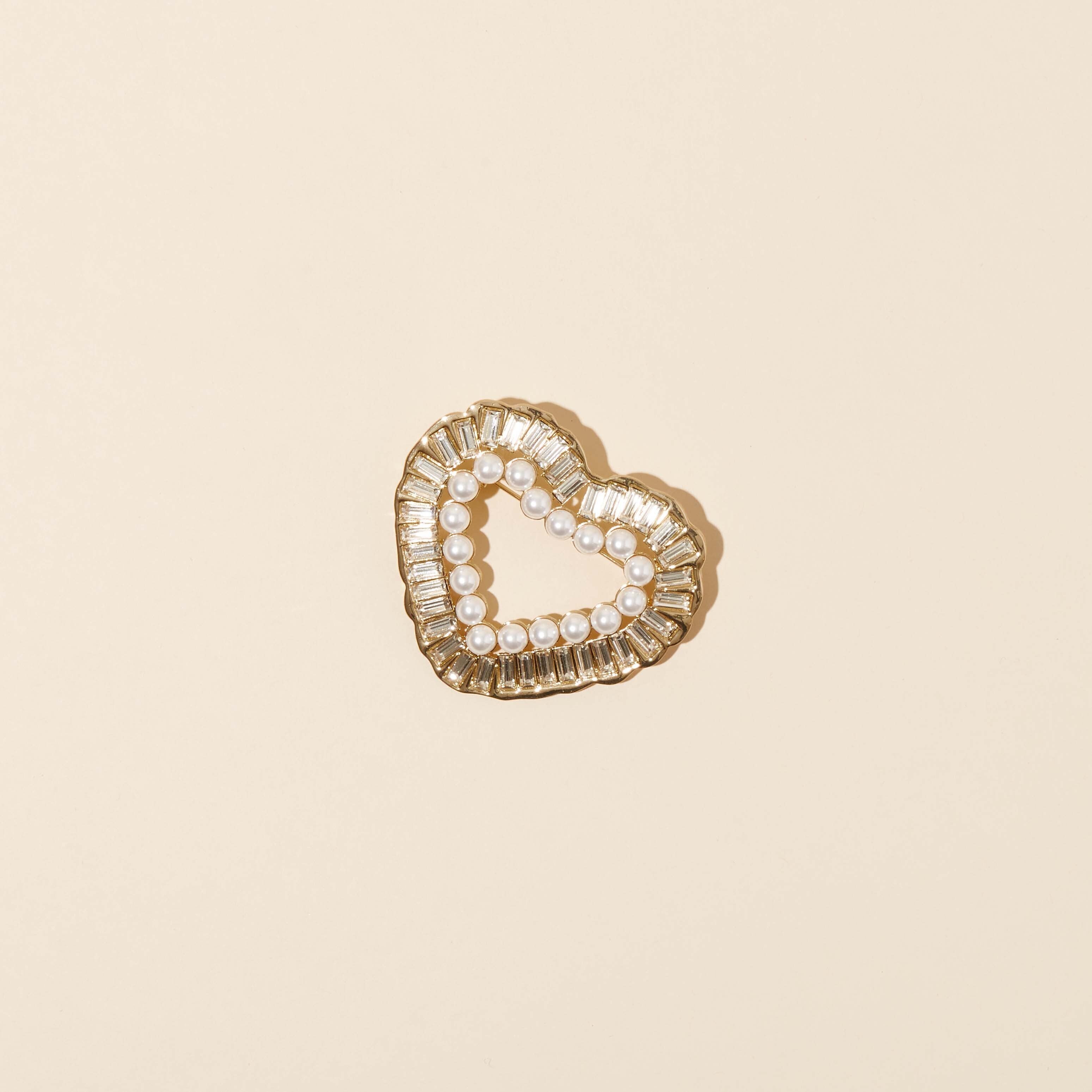 Open Heart Brooch