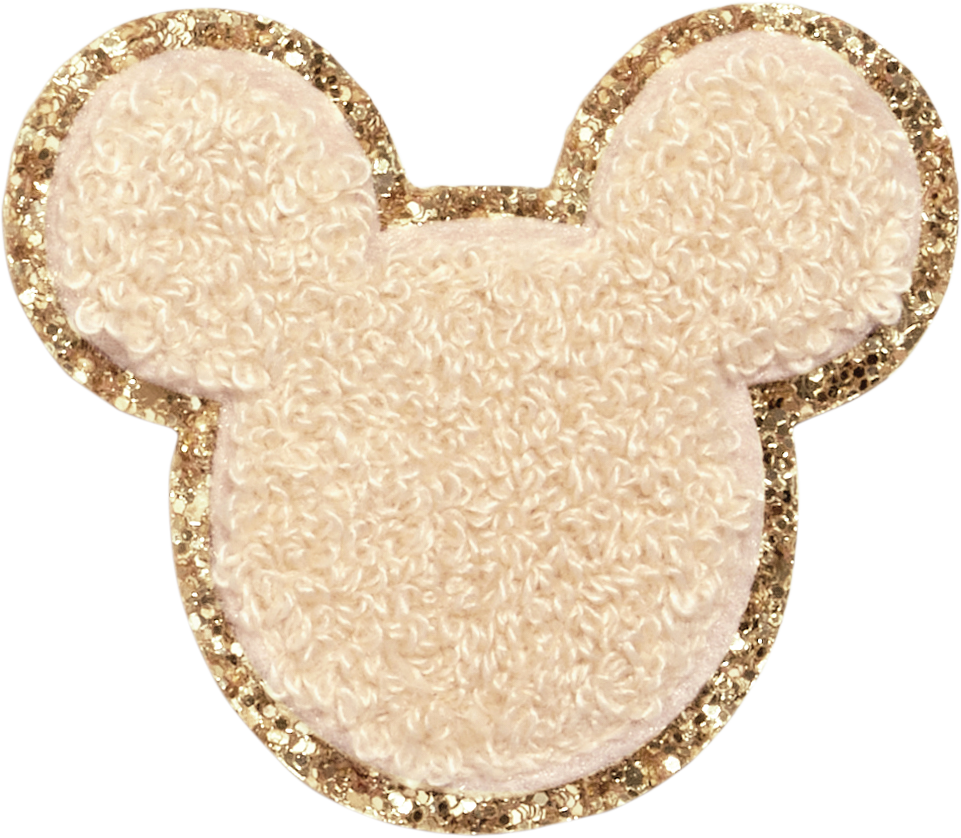 Sand Disney Mickey Mouse Glitter Patch