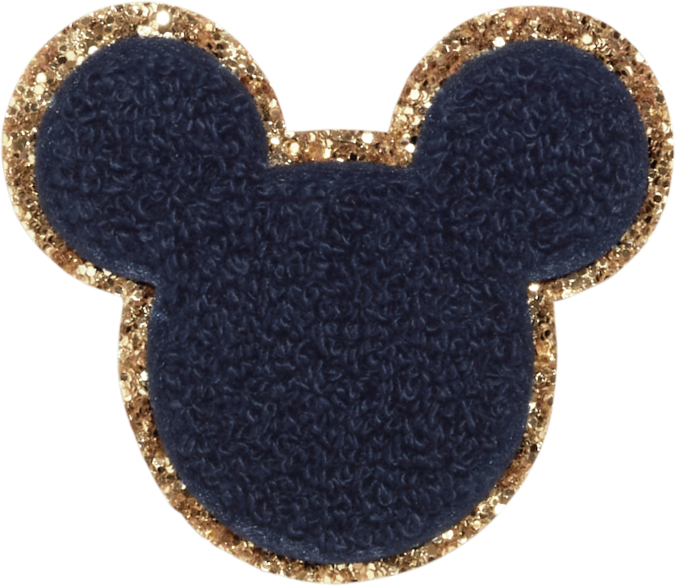 Sapphire Disney Mickey Mouse Glitter Patch