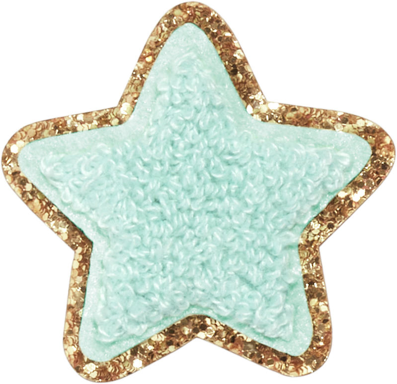 Cotton Candy Glitter Varsity Star Patch