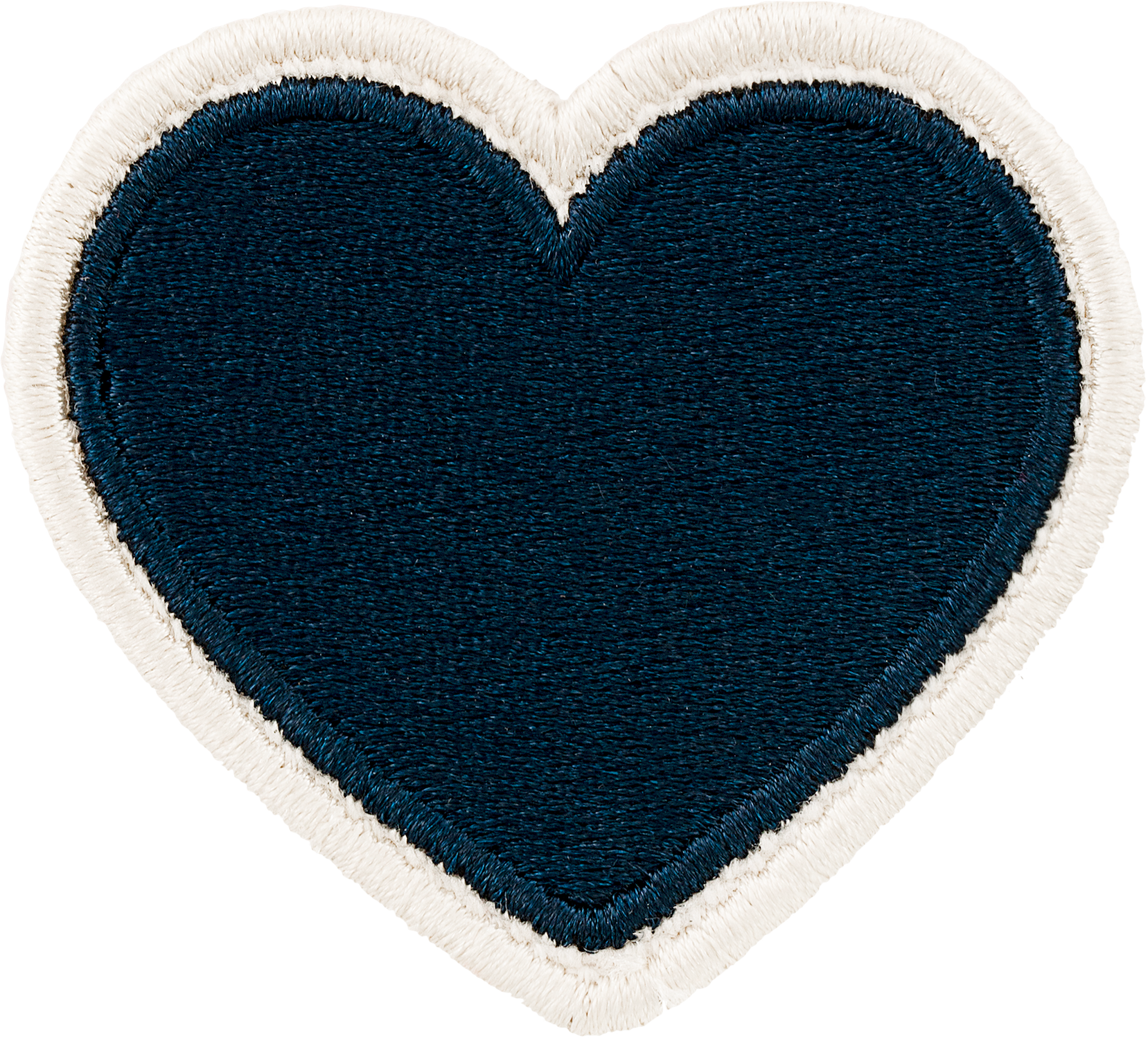 Sapphire Rolled Embroidery Heart Patch