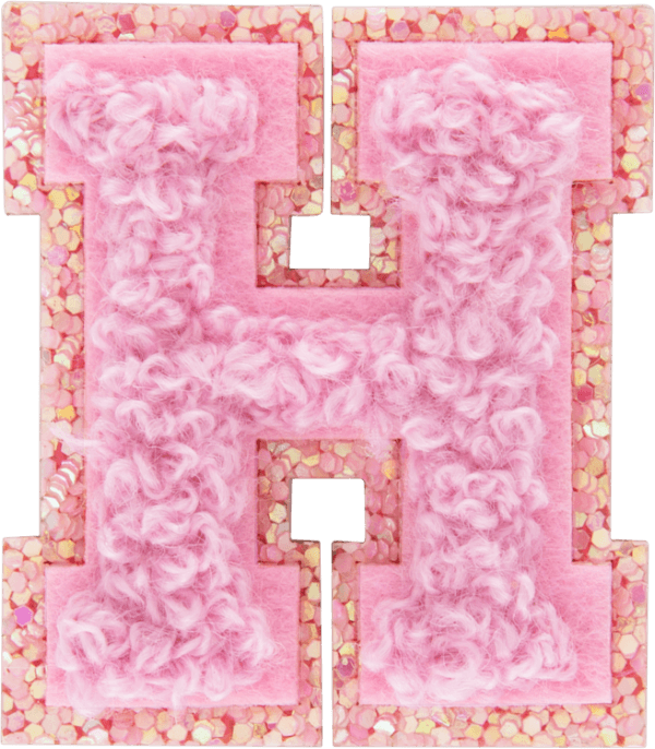 Sunset Chaser Mini Glitter Varsity Letter Patch