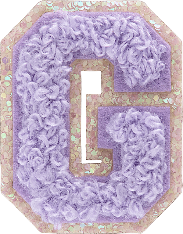 Paradise Mini Glitter Varsity Letter Patch