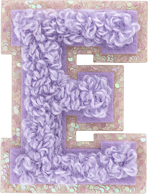 Paradise Mini Glitter Varsity Letter Patch