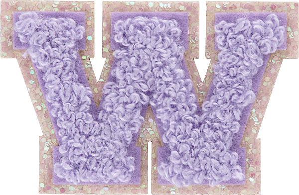 Paradise Mini Glitter Varsity Letter Patch