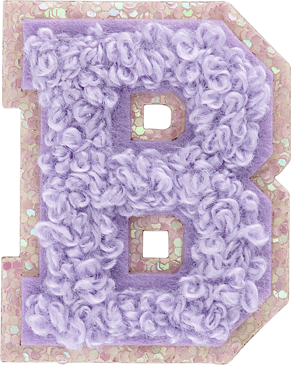 Paradise Mini Glitter Varsity Letter Patch