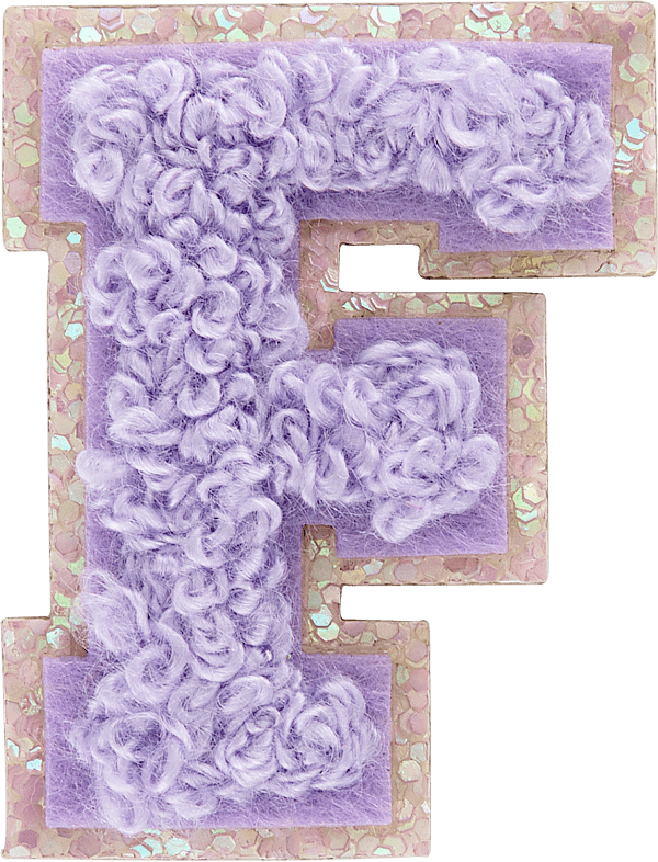 Paradise Mini Glitter Varsity Letter Patch