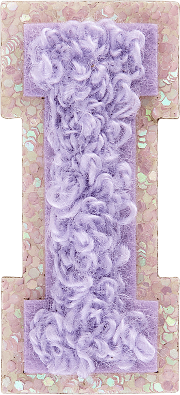 Paradise Mini Glitter Varsity Letter Patch